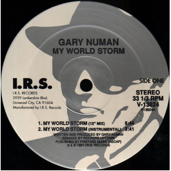 Gary Numan My World Storm Vinyl 12" USED