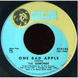 The Osmonds One Bad Apple / He Ain't Heavy ...He's My Brother VINYL 7" USED
