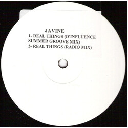 Javine Real Things (D'Influence Mixes) USED VINYL 12INCH WHITE LABEL