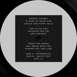 Patrick Conway (6) Hypersocial / Safety Test Vinyl 12" USED