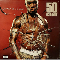 50 Cent Get Rich Or Die Tryin' 2xLP Album Ltd RE Red - USED