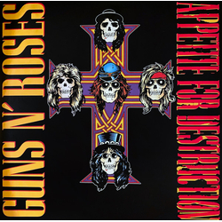 Guns N' Roses Appetite For Destruction LP + LP S/Sided Hol + Album RE RM 180 - USED