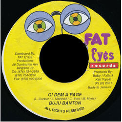 Buju Banton Gi Dem A Page Vinyl 7" USED