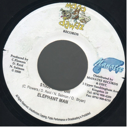 Elephant Man $1000 Dollar Bill Vinyl 7" USED