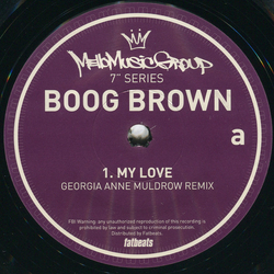Boog Brown My Love Vinyl 7" USED