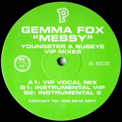 Gemma Fox Messy (Youngstar & Buseye VIP Mixes) Vinyl 12" USED