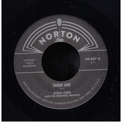 Don Orr And The Original Rockets / Sonny Wallace Sarah Jane / Black Cadillac Vinyl 7" USED