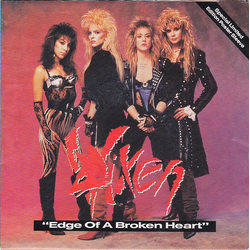 Vixen (2) Edge Of A Broken Heart Vinyl 7" USED