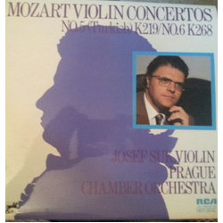 Wolfgang Amadeus Mozart / Josef Suk / Prague Chamber Orchestra Mozart Violin Concertos No. 5 K219 / No. 6 K268 Vinyl LP USED