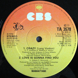 Manhattans Crazy Vinyl 12" USED