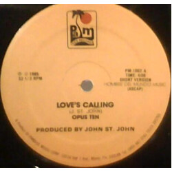 Opus 10 Love's Calling USED VINYL 12INCH 33 S RPM