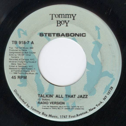 Stetsasonic Talkin' All That Jazz Vinyl 7" USED