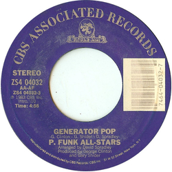 P-Funk All Stars Generator Pop / Hydraulic Pump Vinyl 7" USED