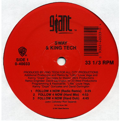 Sway & King Tech Follow 4 Now Vinyl 12" USED