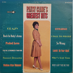 Patsy Cline Greatest Hits Vinyl LP USED