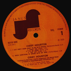 Cissy Houston Cissy Houston Vinyl LP USED