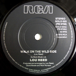 Lou Reed Walk On The Wild Side Vinyl 7" USED