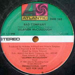 Ullanda McCullough Bad Company / Warm And Gentle Explosion Vinyl 12" USED