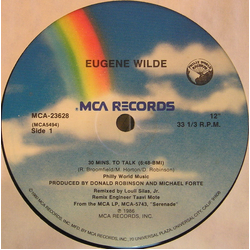 Eugene Wilde 30 Mins. To Talk Vinyl 12" USED