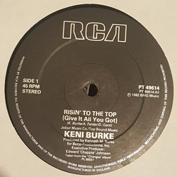 Keni Burke Risin' To The Top Vinyl 12" USED