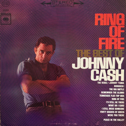 Johnny Cash Ring Of Fire - The Best Of Johnny Cash Vinyl LP USED