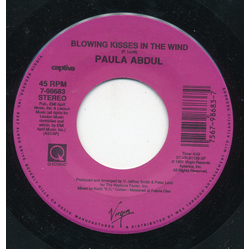 Paula Abdul Blowing Kisses In The Wind Vinyl 7" USED