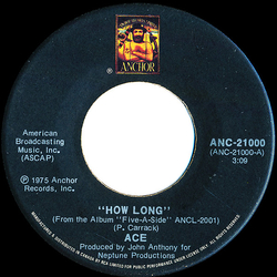 Ace Alan King How Long Vinyl 7" USED