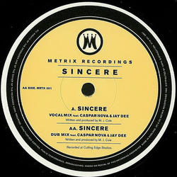 MJ Cole / Nova Casper / Jay Dee (2) Sincere Vinyl 12" USED