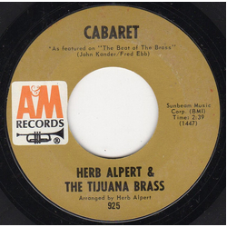 Herb Alpert & The Tijuana Brass Cabaret / Slick Vinyl 7" USED