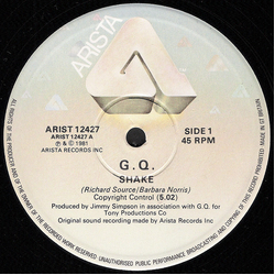 GQ Shake / I Love (The Skin Your In) Vinyl 12" USED