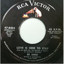Ed Ames Love Is Here To Stay / Try To Remember Vinyl 7" USED