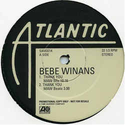 BeBe Winans Thank You Vinyl 12" USED