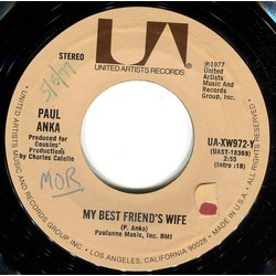 Paul Anka My Best Friend's Wife / Never Gonna Fall In Love Again Vinyl 7" USED