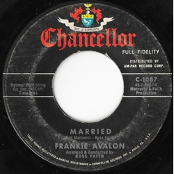 Frankie Avalon Married / True, True Love Vinyl 7" USED