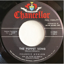Frankie Avalon The Puppet Song / A Perfect Love Vinyl 7" USED