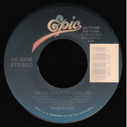 Babyface For The Cool In You Vinyl 7" USED