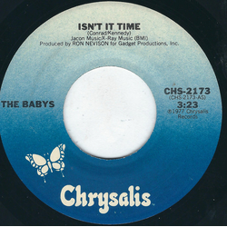 The Babys Isn't It Time Vinyl 7" USED