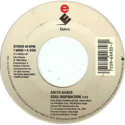 Anita Baker Soul Inspiration Vinyl 7" USED