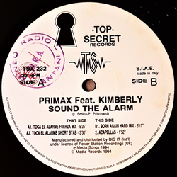 Primax / Kimberly (3) Sound The Alarm Vinyl 12" USED