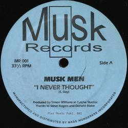 Musk Men I Never Thought / Explosions Vinyl 12" USED