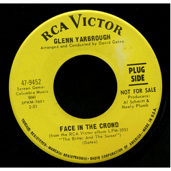 Glenn Yarbrough Face In The Crowd / Times Gone By Vinyl 7" USED
