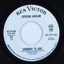 Jefferson Airplane Somebody To Love Vinyl 7" USED