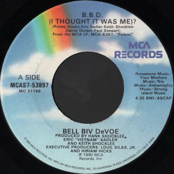 Bell Biv Devoe B.B.D. (I Thought It Was Me)? Vinyl 7" USED