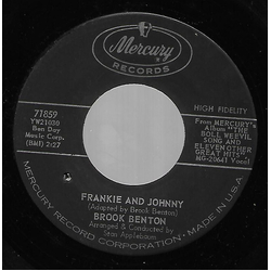 Brook Benton Frankie And Johnny / It's Just A House Without You Vinyl 7" USED