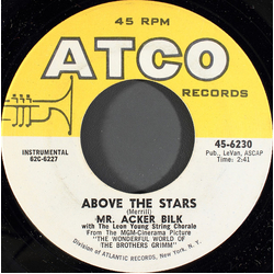 Acker Bilk Above The Stars Vinyl 7" USED