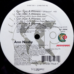 Ann Nesby Can I Get A Witness Vinyl 12" USED