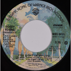 Debby Boone You Light Up My Life Vinyl 7" USED