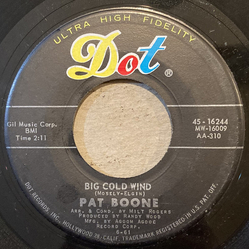 Pat Boone Big Cold Wind / That's My Desire Vinyl 7" USED