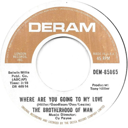 Brotherhood Of Man Where Are You Going To My Love Vinyl 7" USED