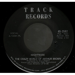 The Crazy World Of Arthur Brown Nightmare / I Put A Spell On You Vinyl 7" USED